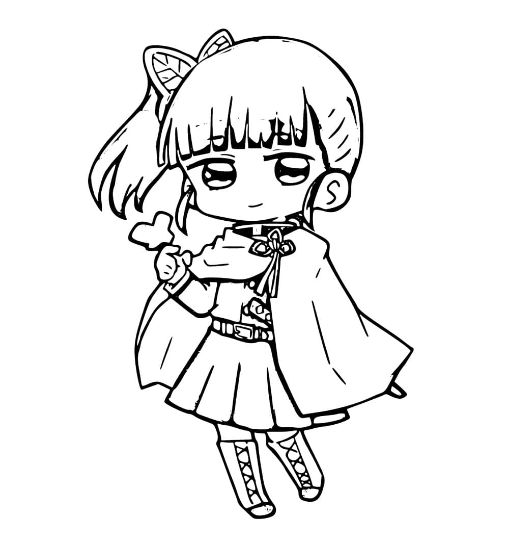 Coloriage Chibi Kanao Tsuyuri