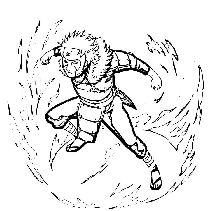 Coloriage Conception graphique d'Tobirama Senju