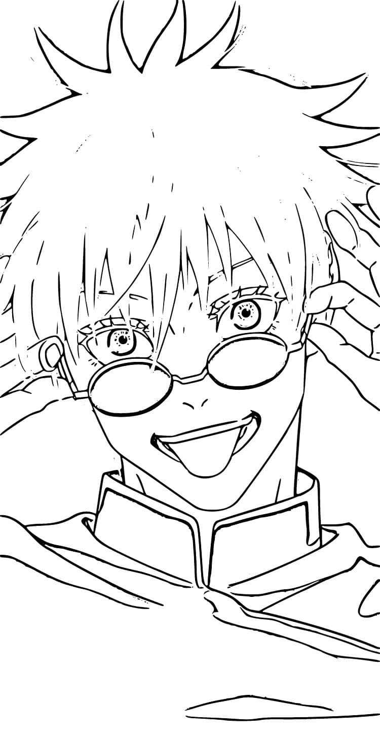 Coloriage Jeune Satoru Gojo