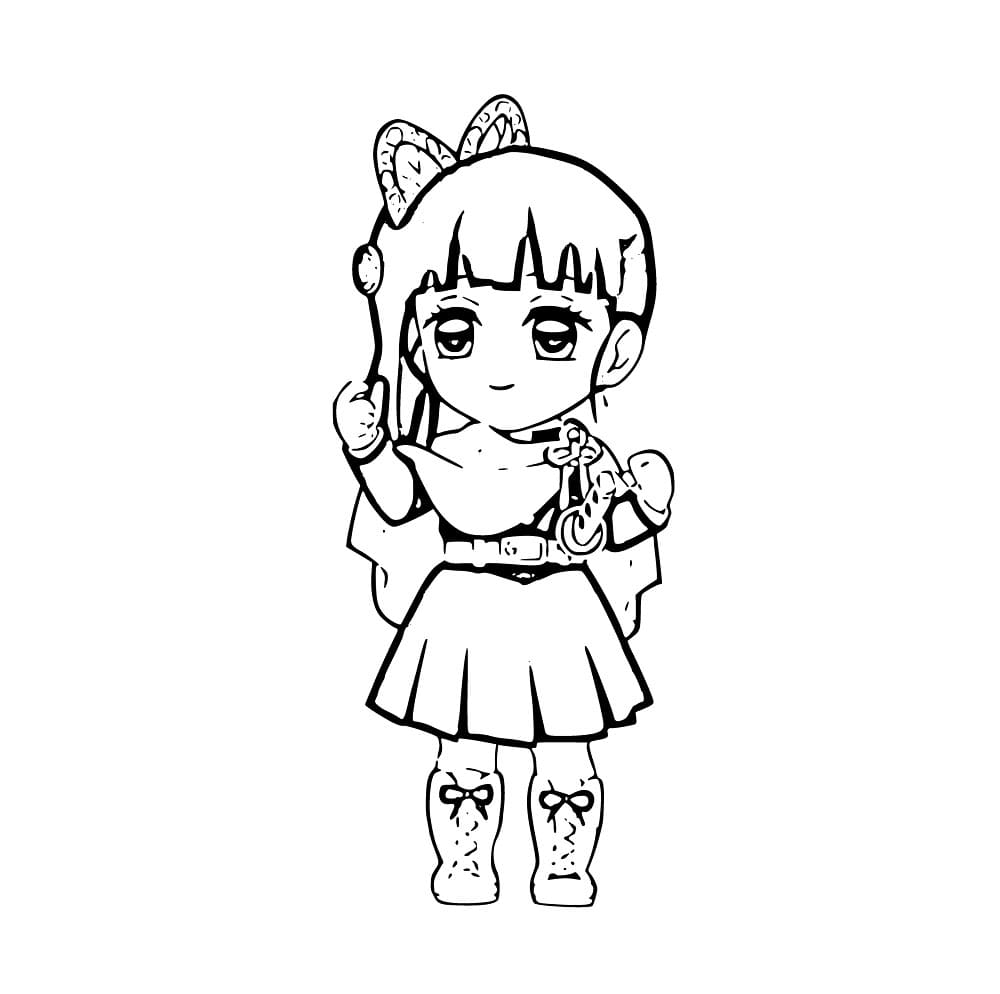 Coloriage Kanao Tsuyuri Chibi