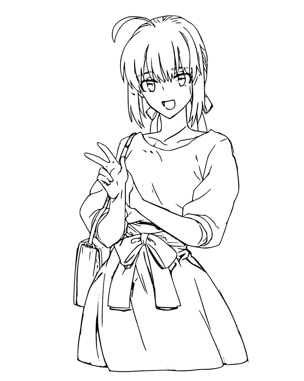 Coloriage Merveilleuse Saber