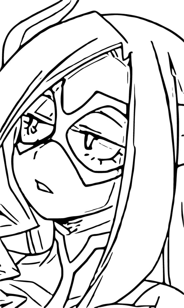 Coloriage Mount Lady dans My Hero Academia