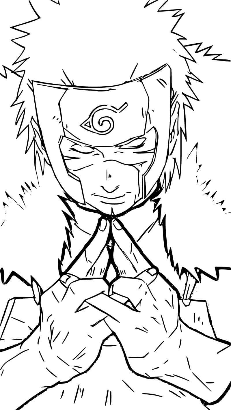 Coloriage Tobirama Senju imprimable