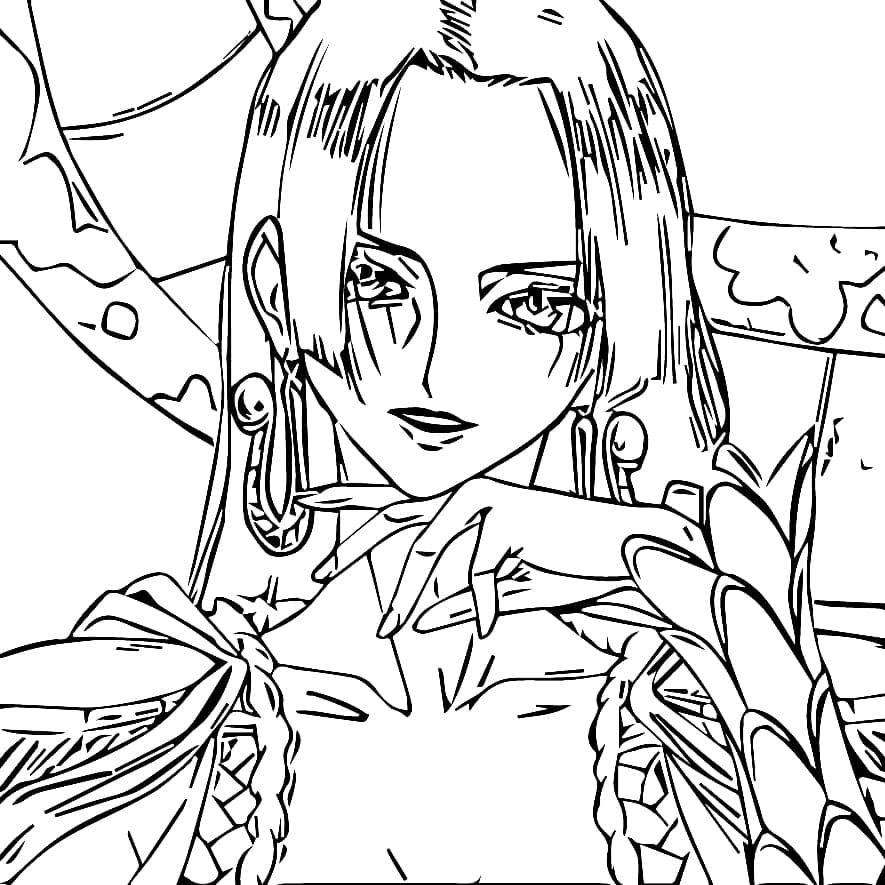 Coloriage Boa Hancock de One Piece