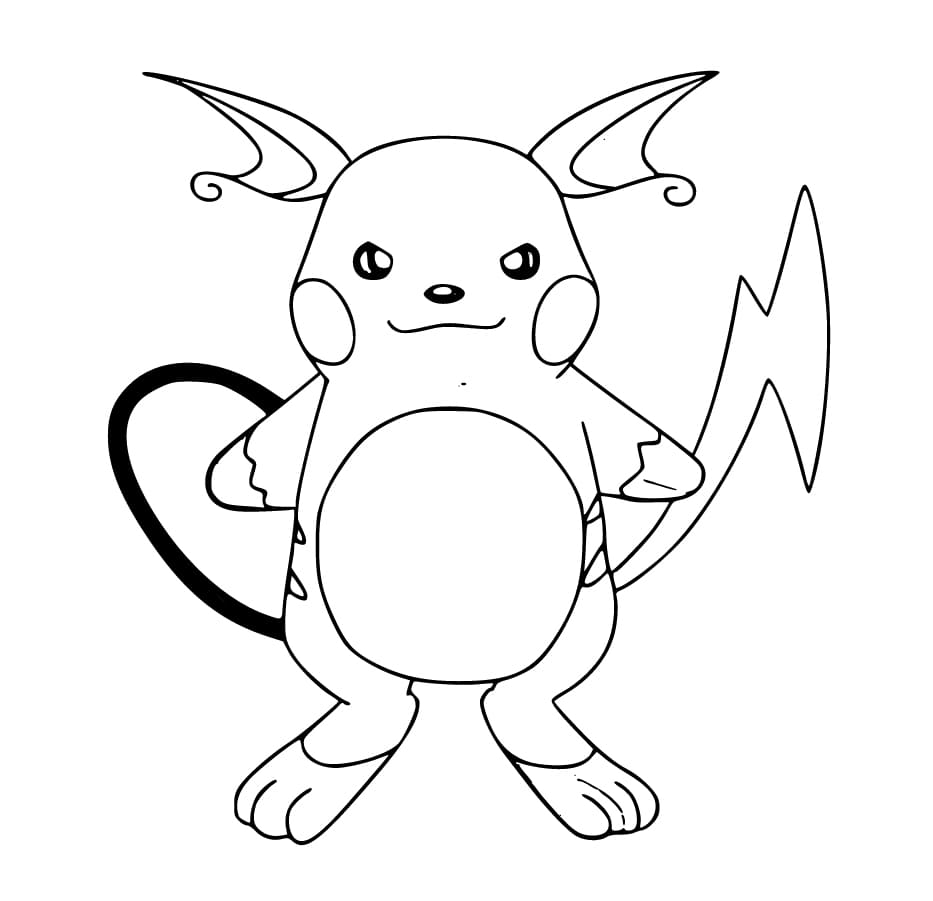 Coloriage Image Raichu imprimable