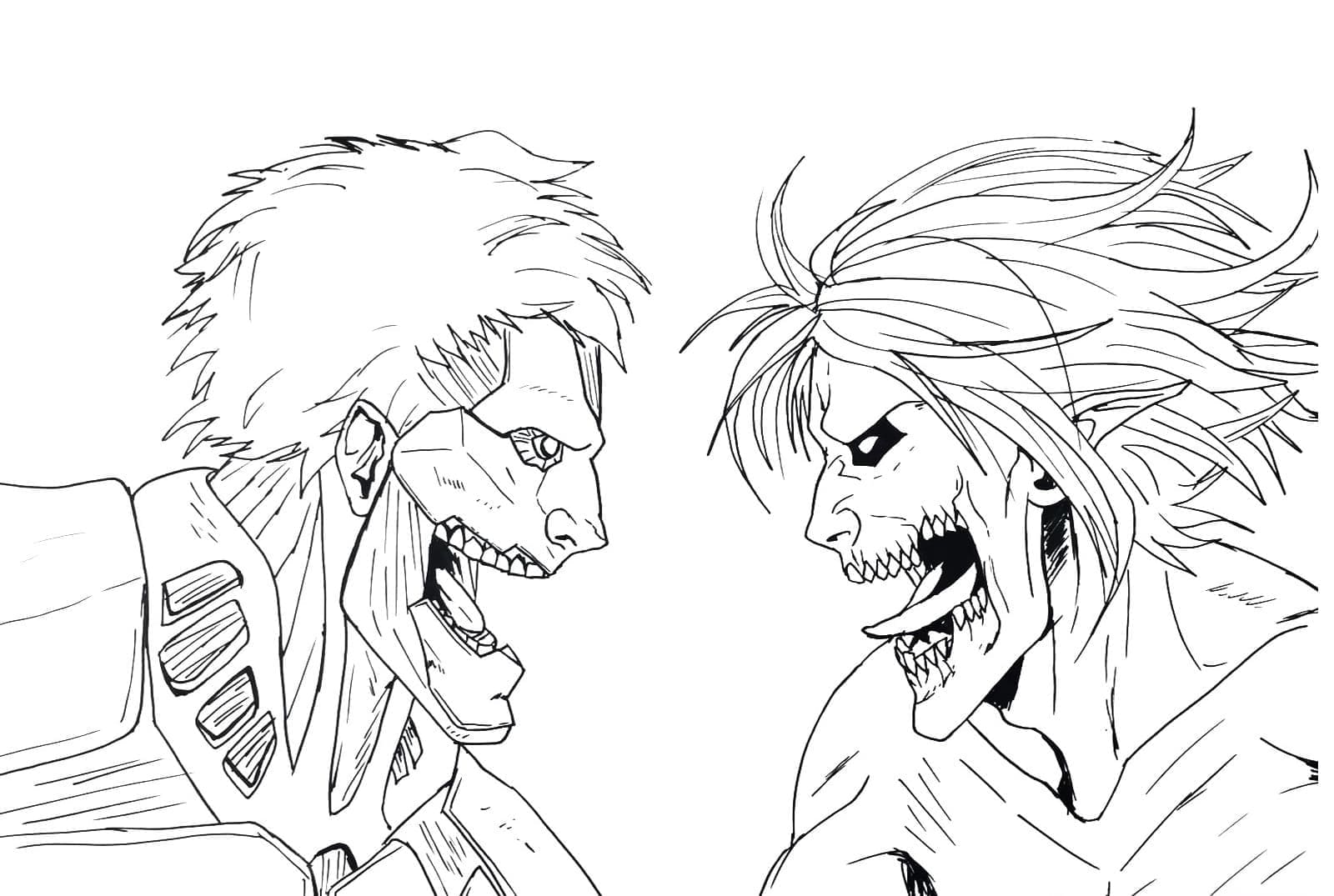 Coloriage Attack On Titan