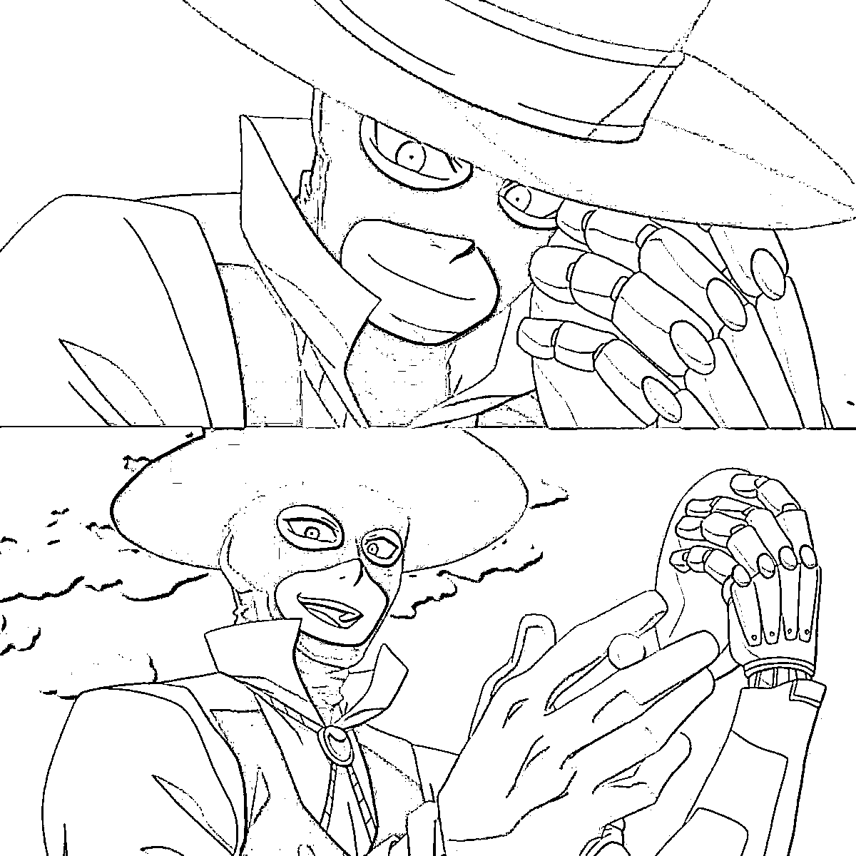 Coloriage L'art de M. Compress