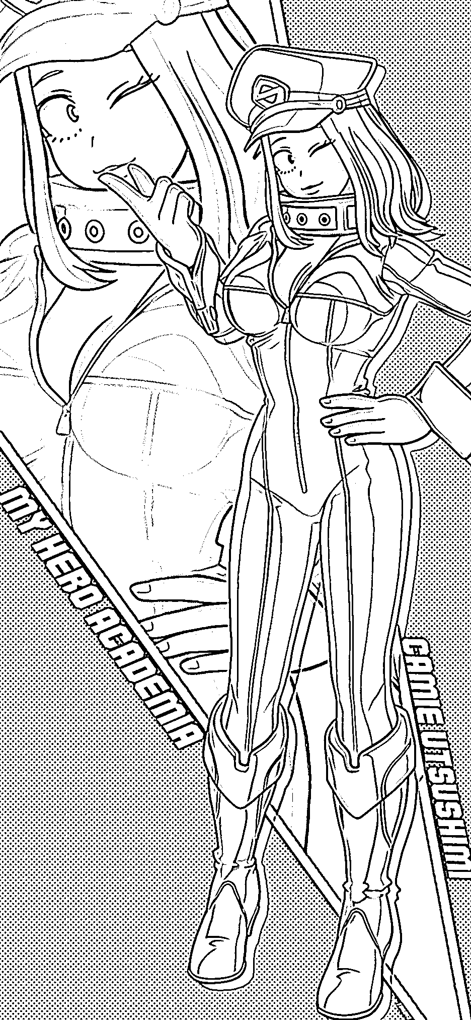 Coloriage Camie Utsushimi debout