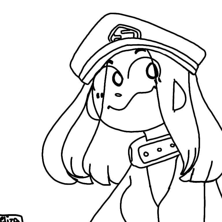 Coloriage Camie Utsushimi drôle