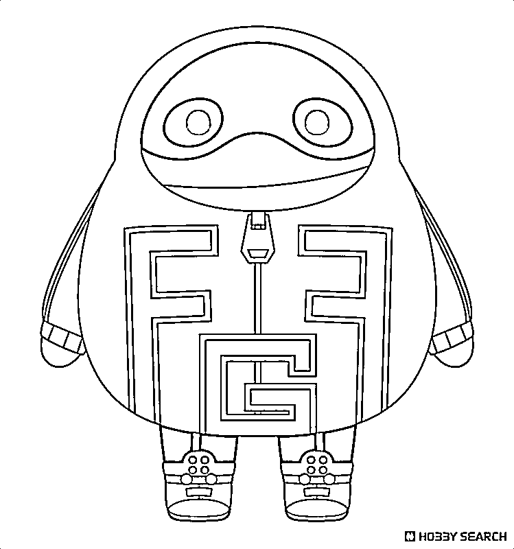 Coloriage Fat Gum chibi