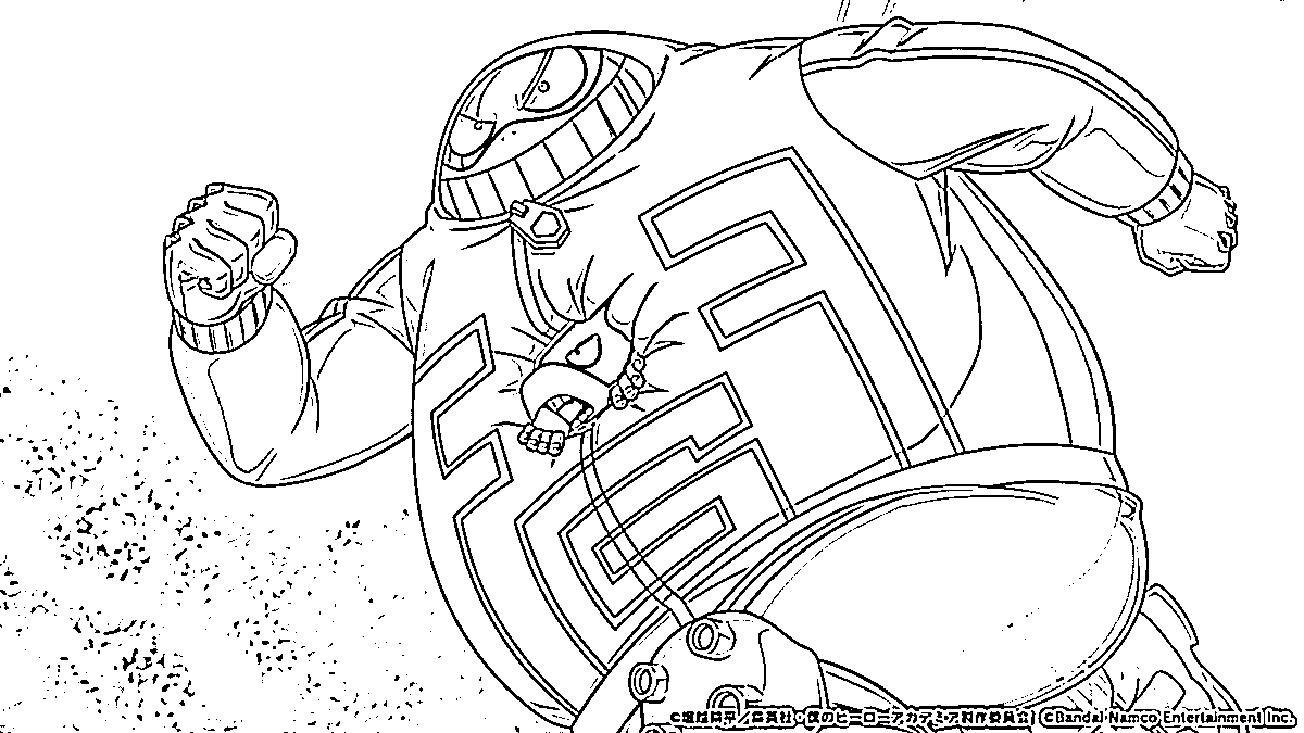 Coloriage Fat Gum en cours d'exécution