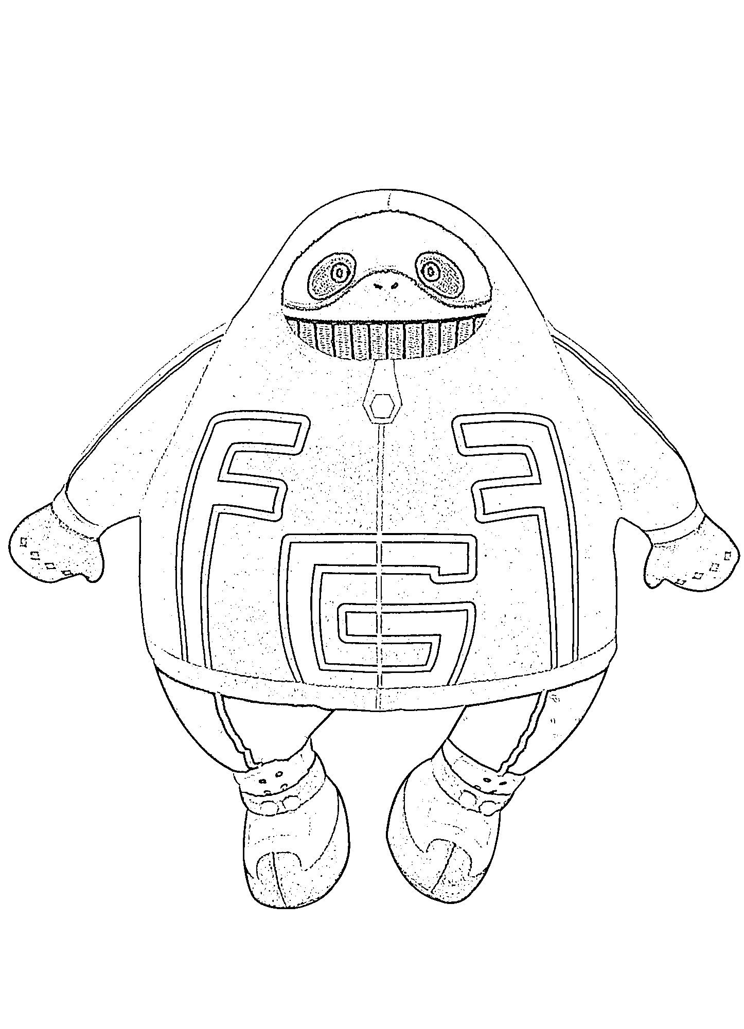 Coloriage Fat Gum mignon