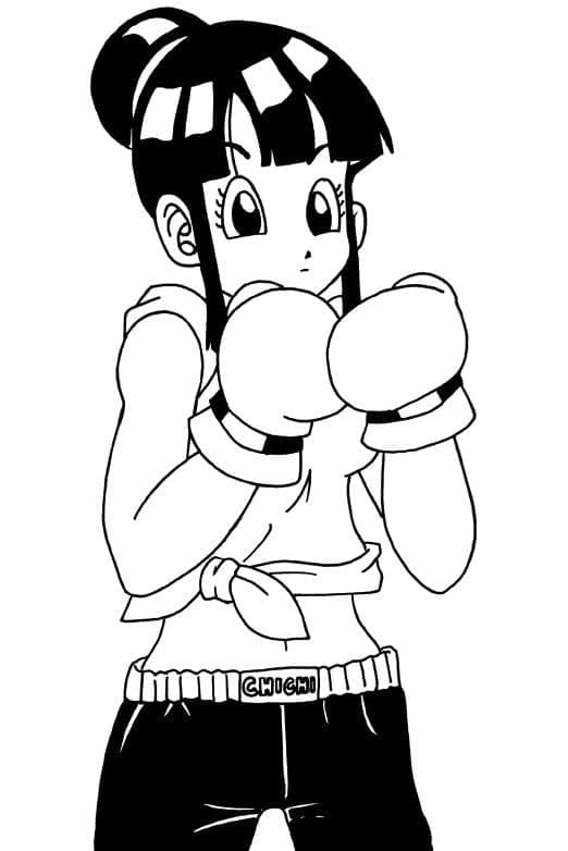 Coloriage Chi-Chi de Dragon Ball