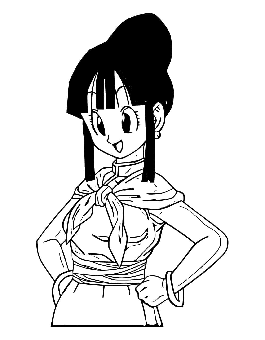 Coloriage Chi-Chi de Dragon Ball Z