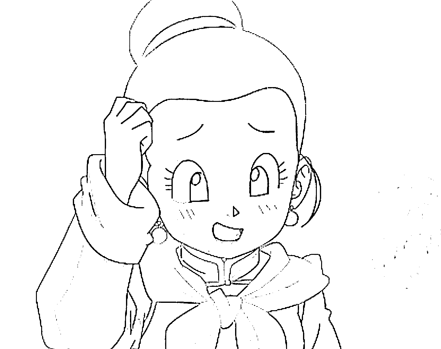 Coloriage Chi-Chi est timide