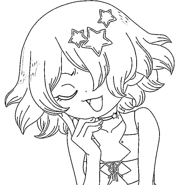 Coloriage Drôle de Luna Wright