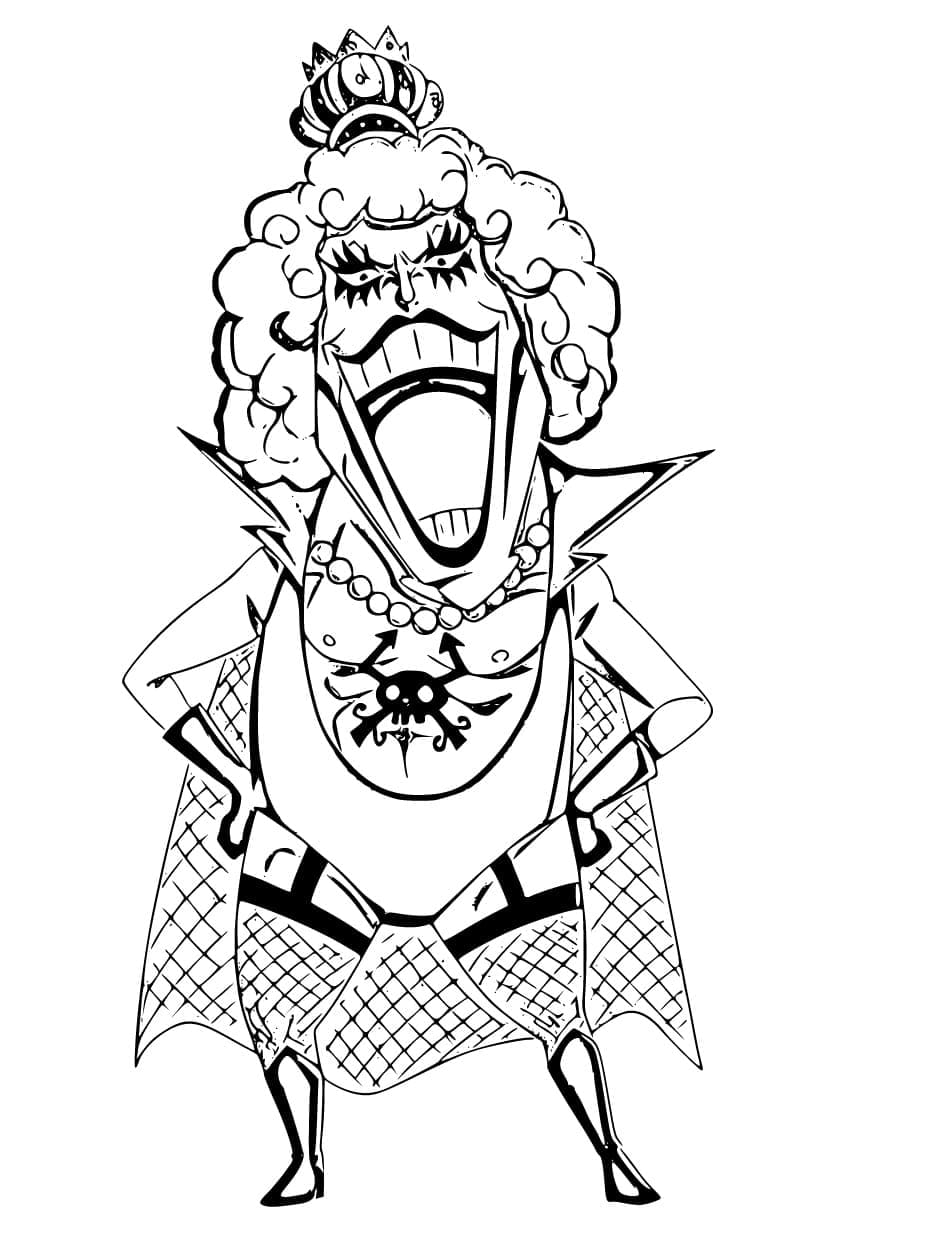 Coloriage Emporio Ivankov dans Anime One Piece