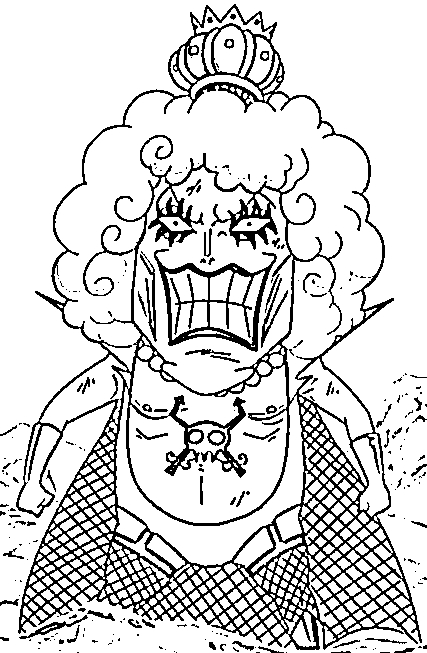Coloriage Emporio Ivankov en mer