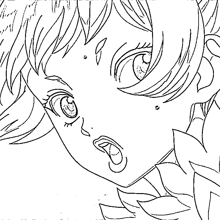 Coloriage Homura Momiji affronter