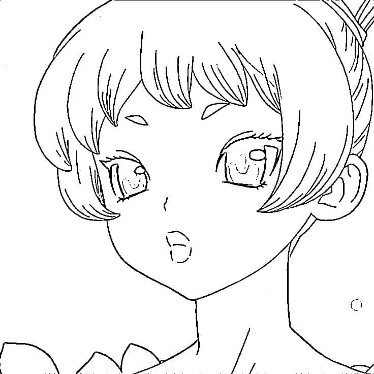Coloriage Homura Momiji dans Anime Dr Stone