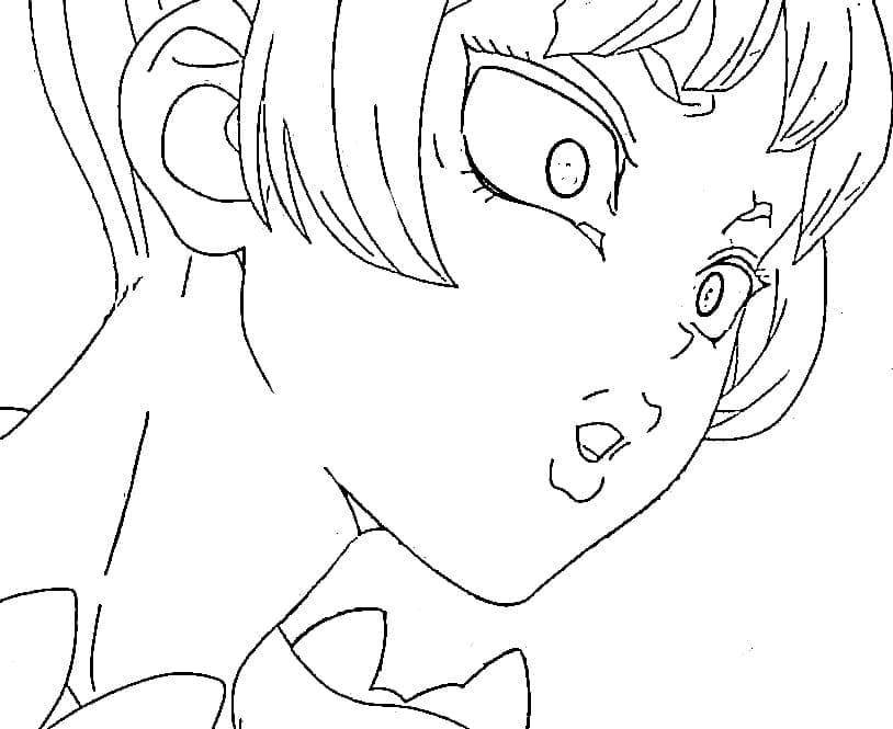 Coloriage Homura Momiji dans Dr Stone