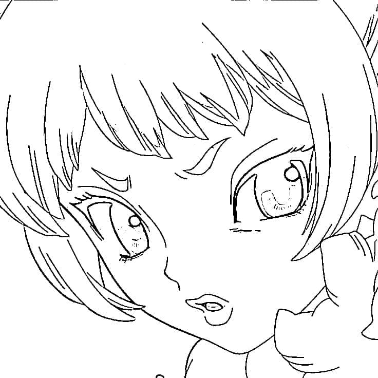 Coloriage Homura Momiji de Dr Stone