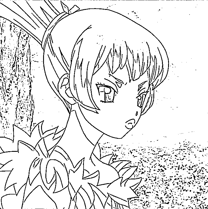 Coloriage Homura Momiji incroyable