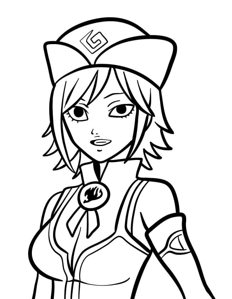 Coloriage Juvia Lockser de base