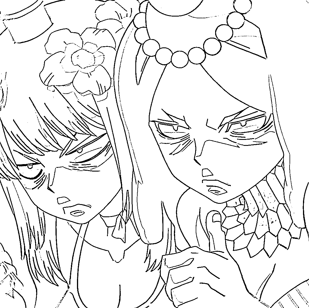 Coloriage Kirisame en colère