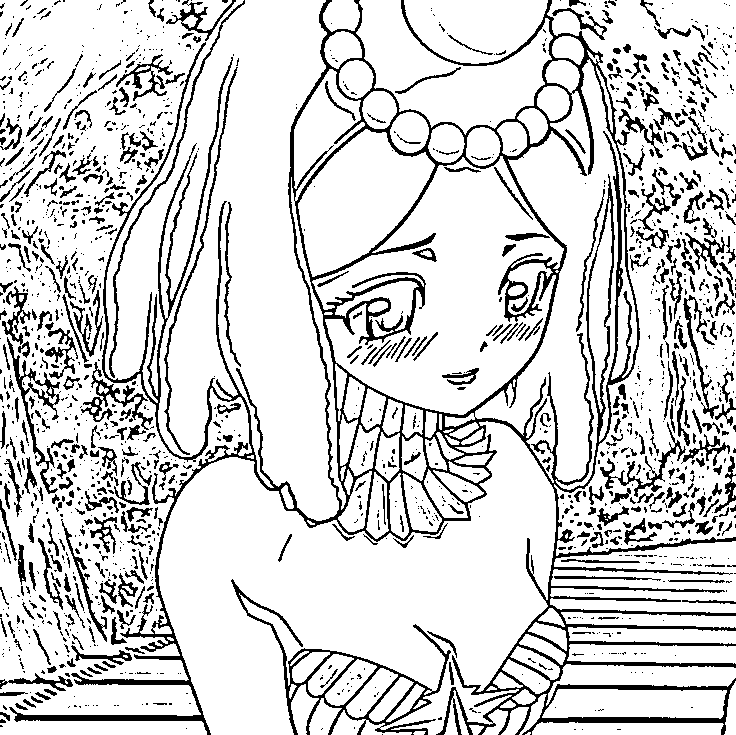Coloriage Kirisame gaffe