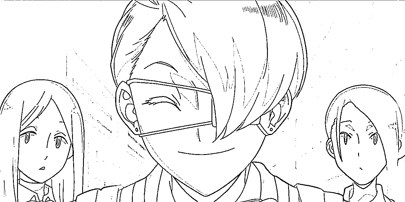 Coloriage Kuin Hachisuka amicale
