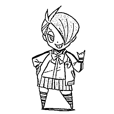 Coloriage Kuin Hachisuka Chibi