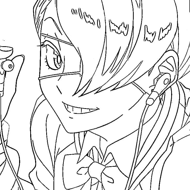 Coloriage Kuin Hachisuka de Anime My Hero Academia