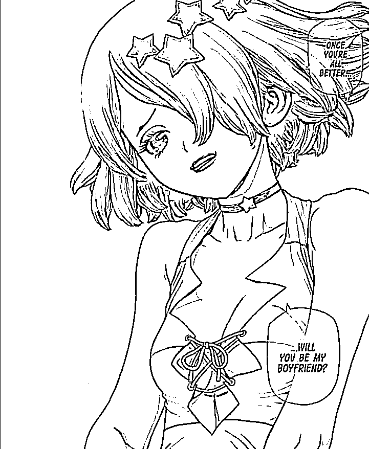 Coloriage La beauté de Luna Wright
