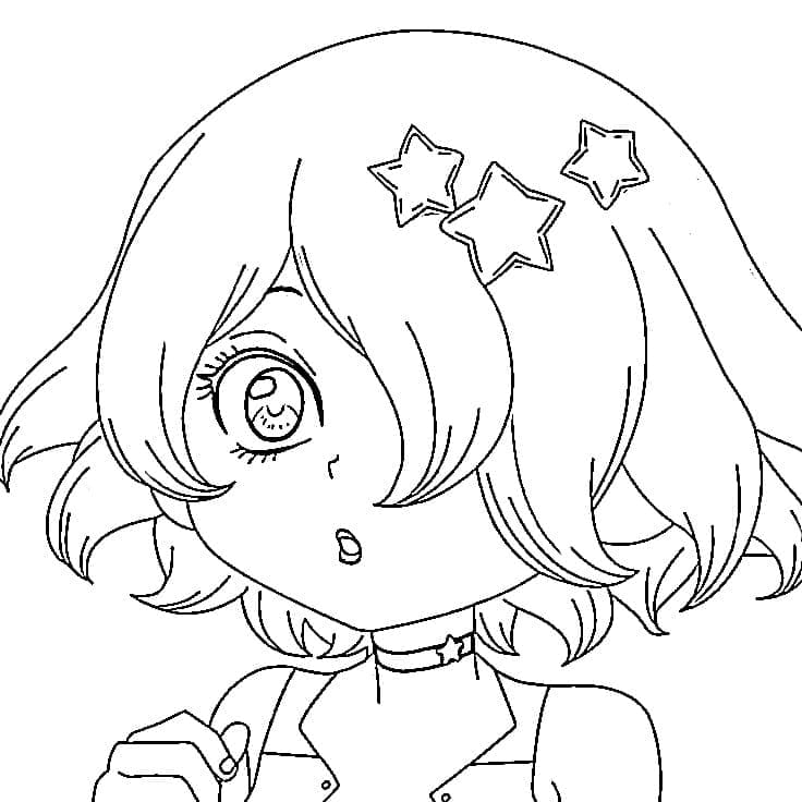 Coloriage La mignonne Luna Wright