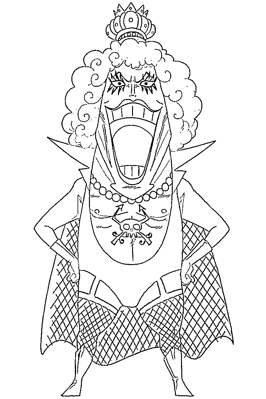 Coloriage Le rire d'Emporio Ivankov