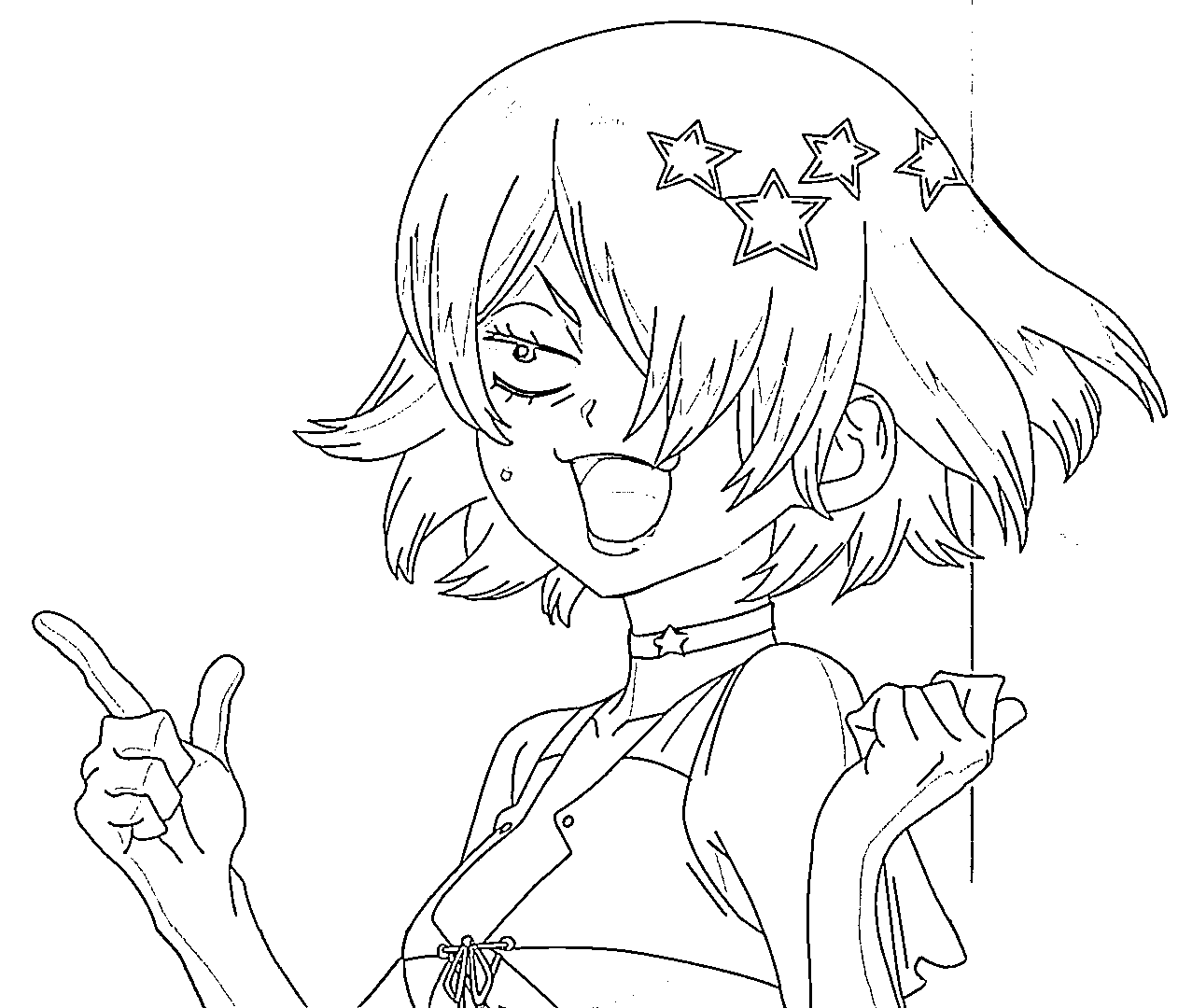 Coloriage Luna Wright apprécie