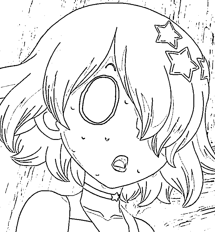 Coloriage Luna Wright stupide