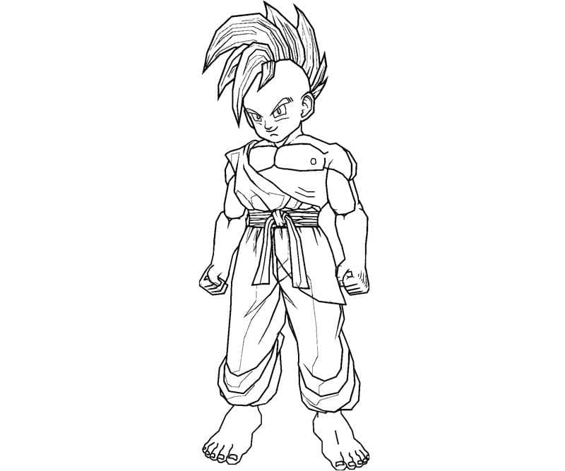 Coloriage Oob de dragon ball