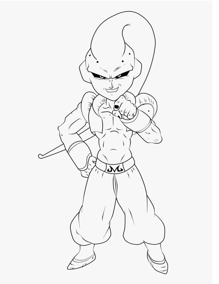 Coloriage Petit Majin Boo