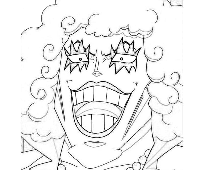 Coloriage Visage d'Emporio Ivankov