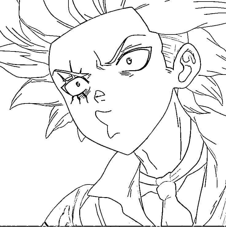Coloriage Yo Uei dans Anime Dr Stone