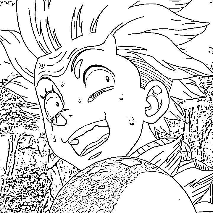 Coloriage Yo Uei effrayant