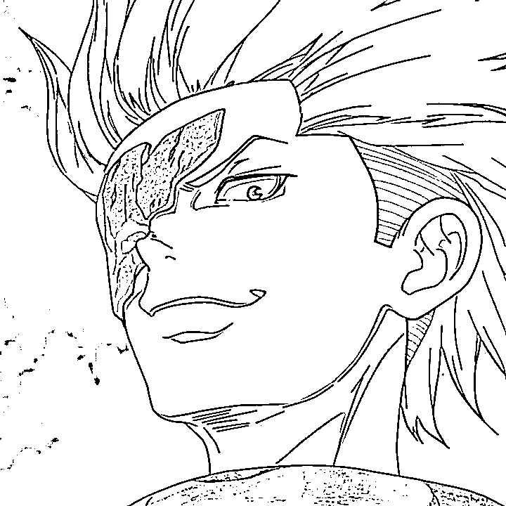 Coloriage Yo Uei sourire