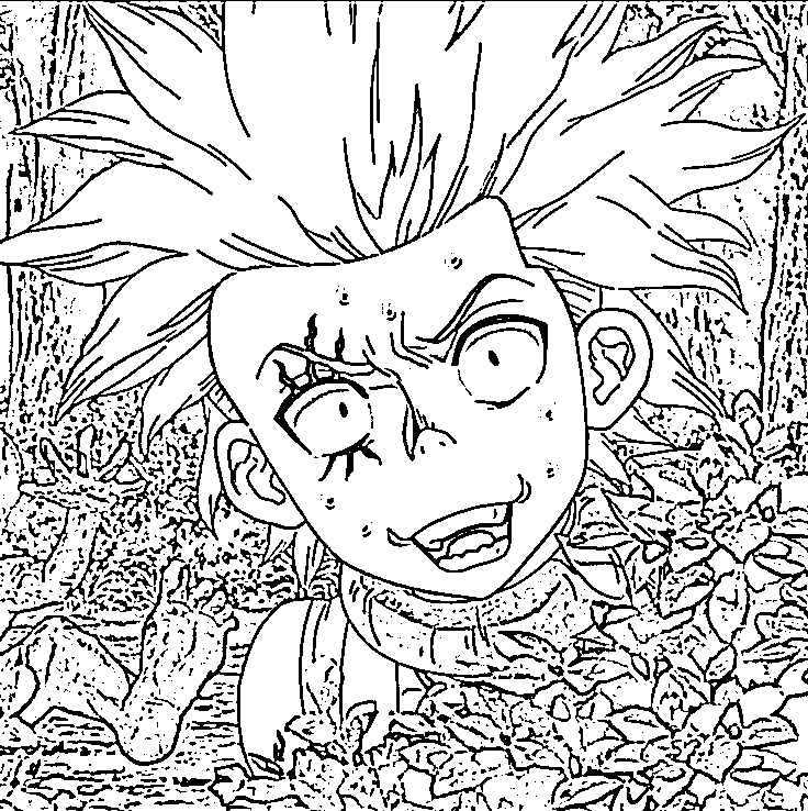 Coloriage Yo Uei timide