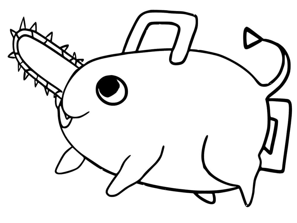 Coloriage Adorable Pochita