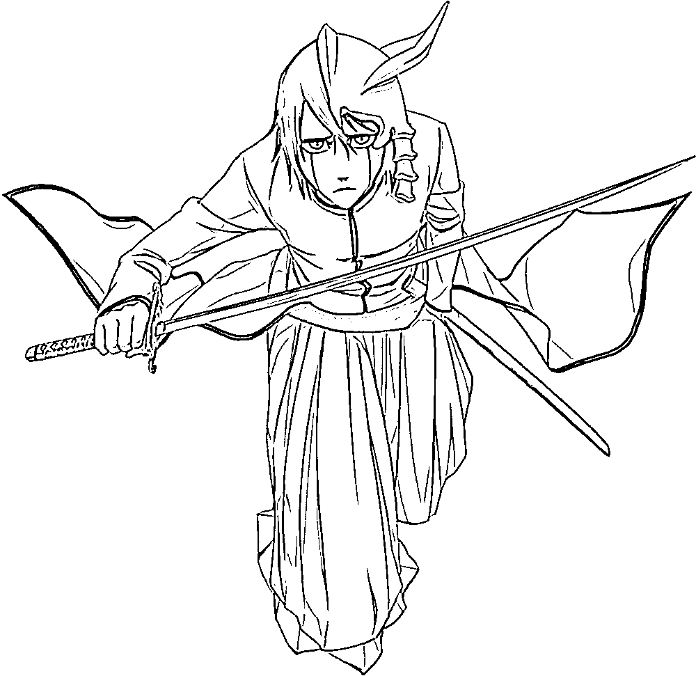 Coloriage Attaque d'Ulquiorra Cifer