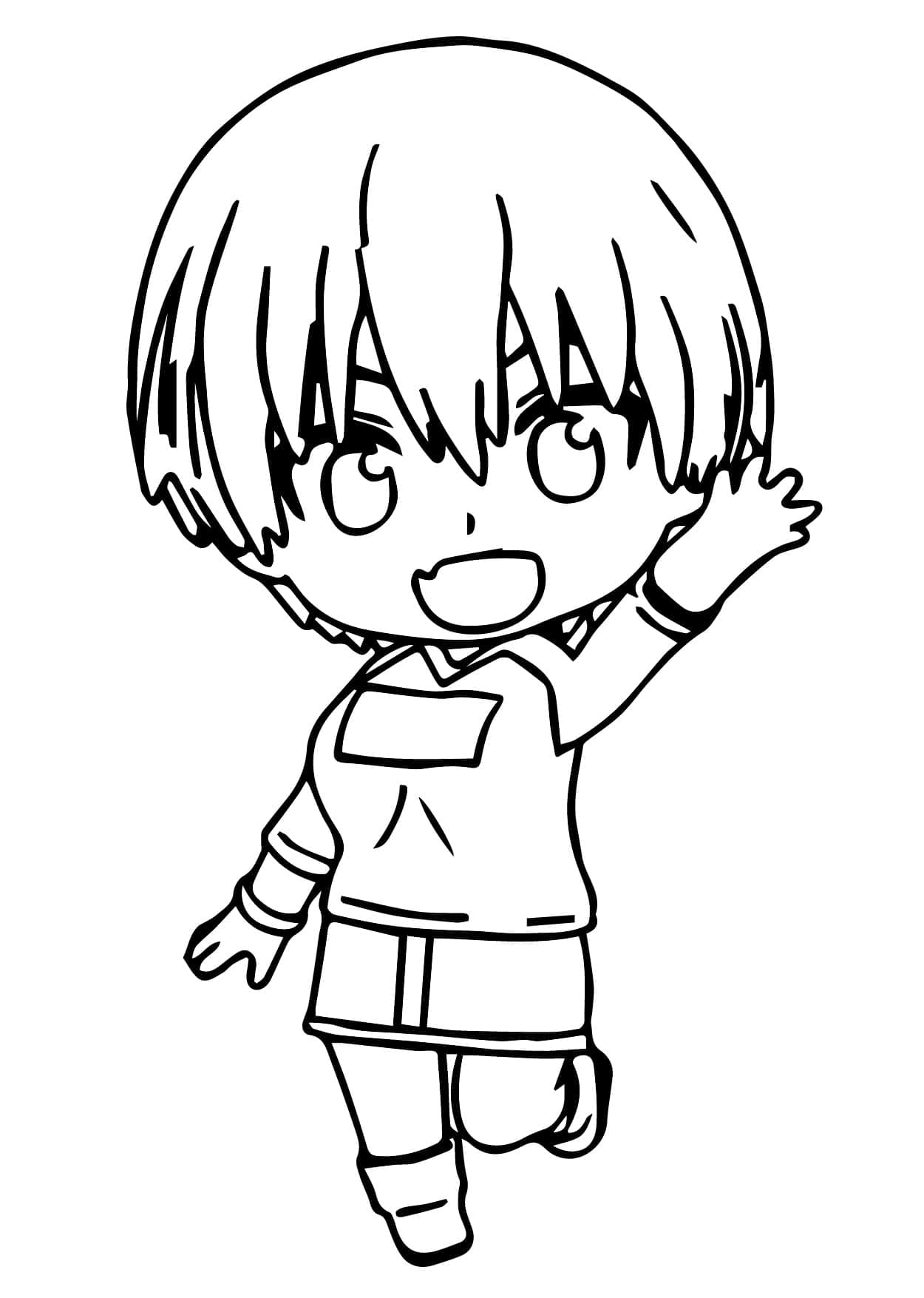 Coloriage Chibi Hana Uzaki