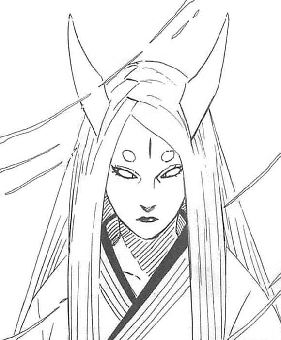 Coloriage Cool Kaguya Ōtsutsuki