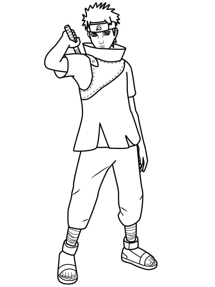 Coloriage Cool Shisui Uchiha